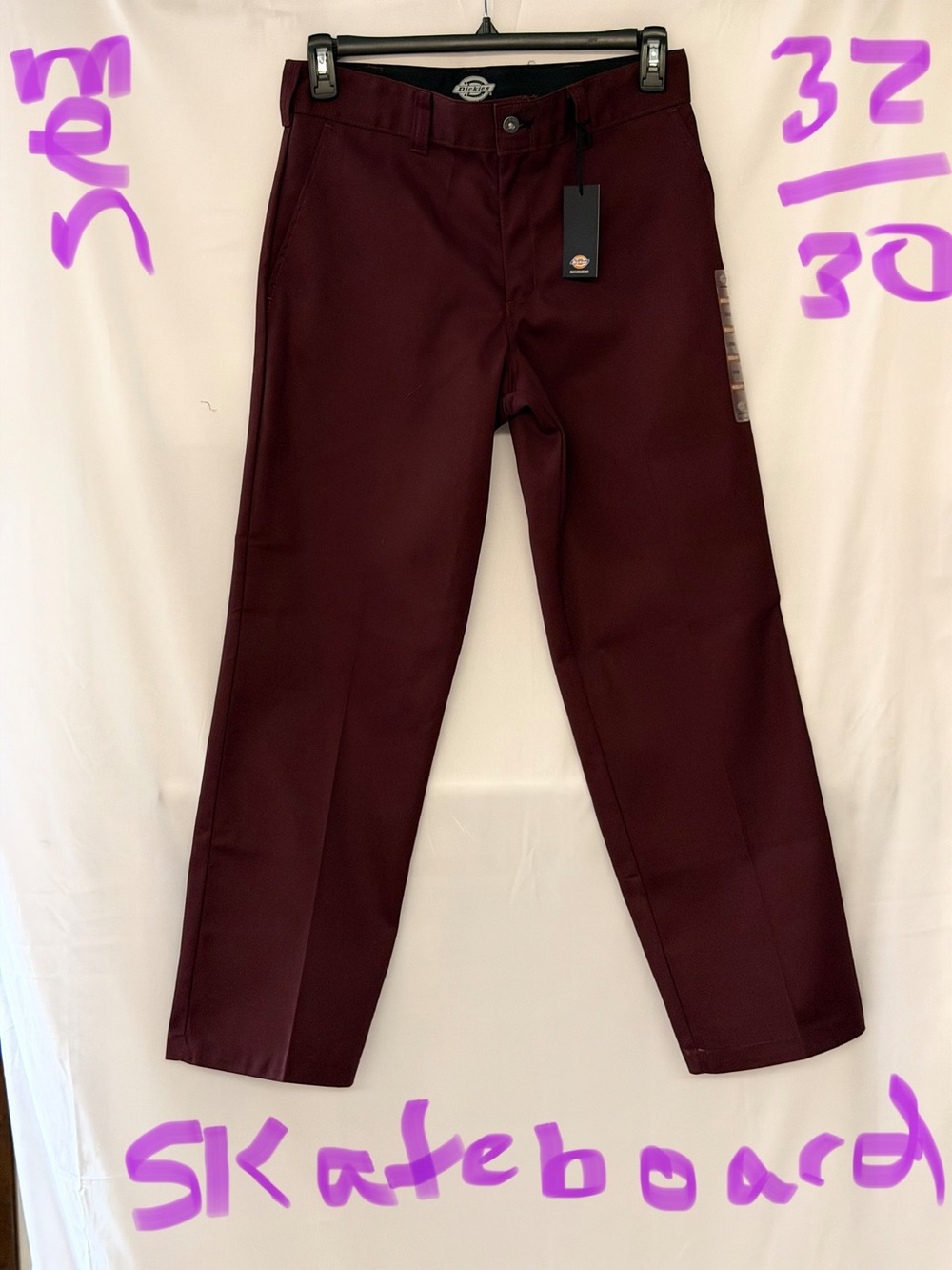 Dickies Men’s Chino Pants - Burgundy